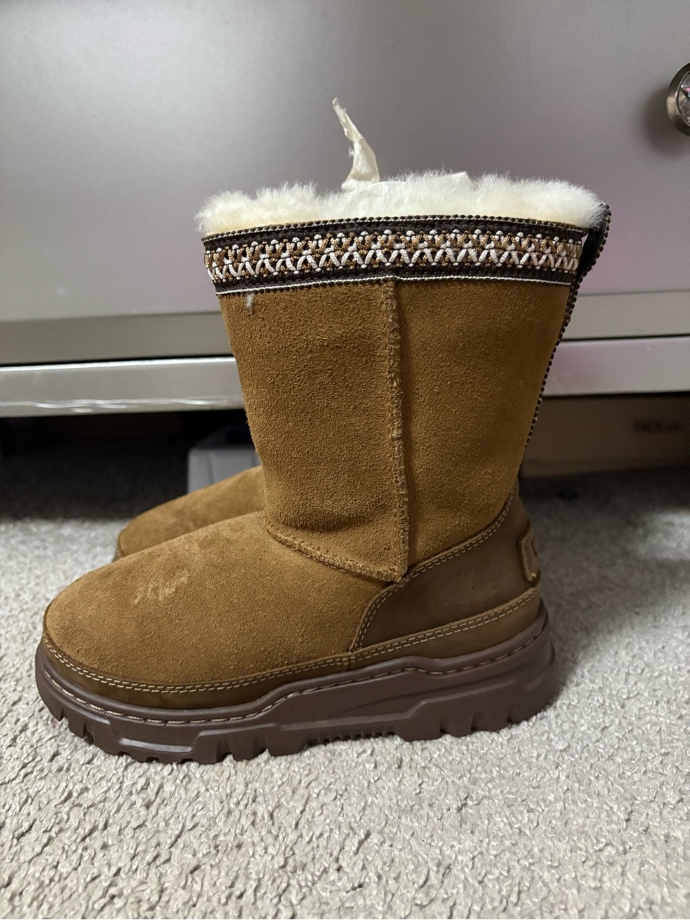 UGG Kids Chestnut Brown Trailgazer Boots